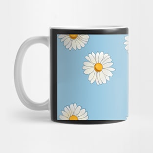 Daisies with blue Mug